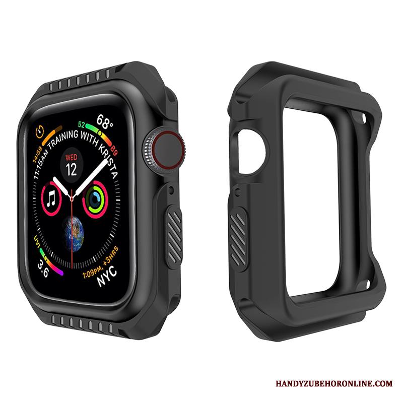 Apple Watch Series 1 Kuori Keltainen Murtumaton Musta Silikoni Suojaus Pehmeä Neste