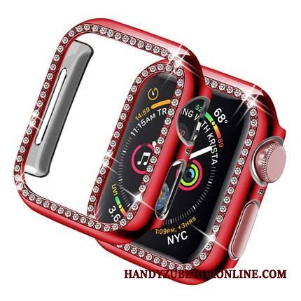 Apple Watch Series 1 Rhinestone Inlay Hopea Pinnoitus Kehys Suojaus Kuori Lisävarusteet