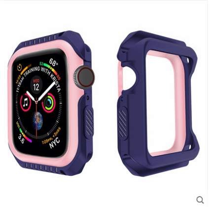 Apple Watch Series 1 Suojaus Murtumaton Kuori Sininen Silikoni Kehys