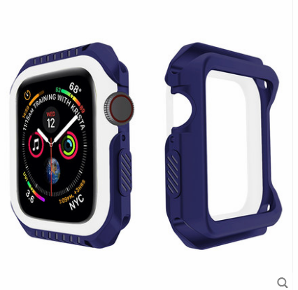 Apple Watch Series 1 Suojaus Murtumaton Kuori Sininen Silikoni Kehys