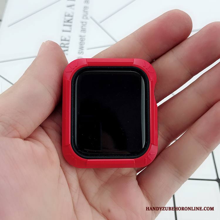 Apple Watch Series 3 Silikoni All Inclusive Kotelo Kuori Suojaus Pehmeä Neste Punainen