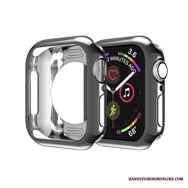 Apple Watch Series 4 Ohut Kuori Kotelo Kulta Suojaus Silikoni Kehys