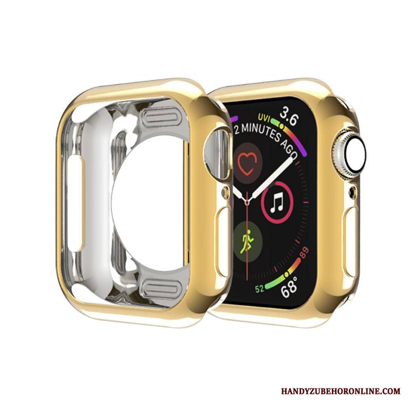 Apple Watch Series 4 Ohut Kuori Kotelo Kulta Suojaus Silikoni Kehys