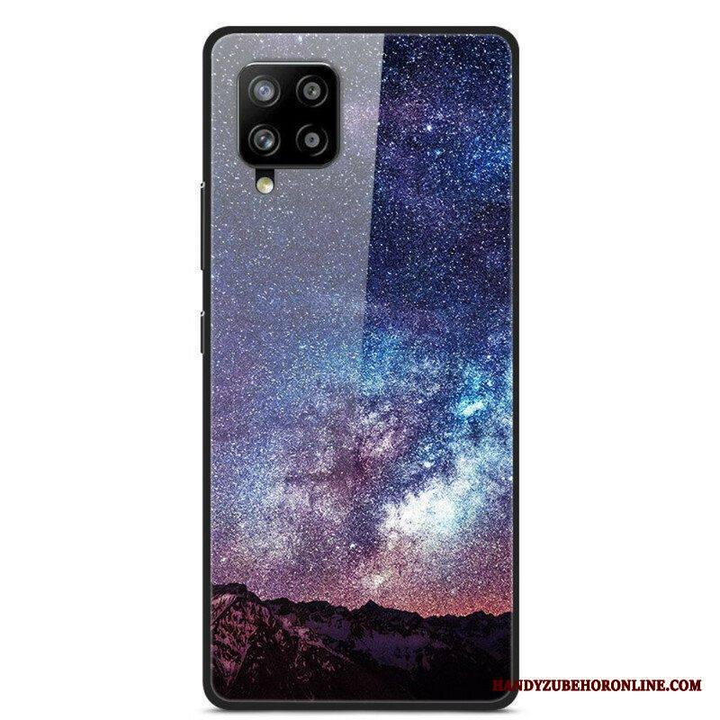 Case Samsung Galaxy A42 5G Lasi- Ja Silikoniplaneetat Tulessa