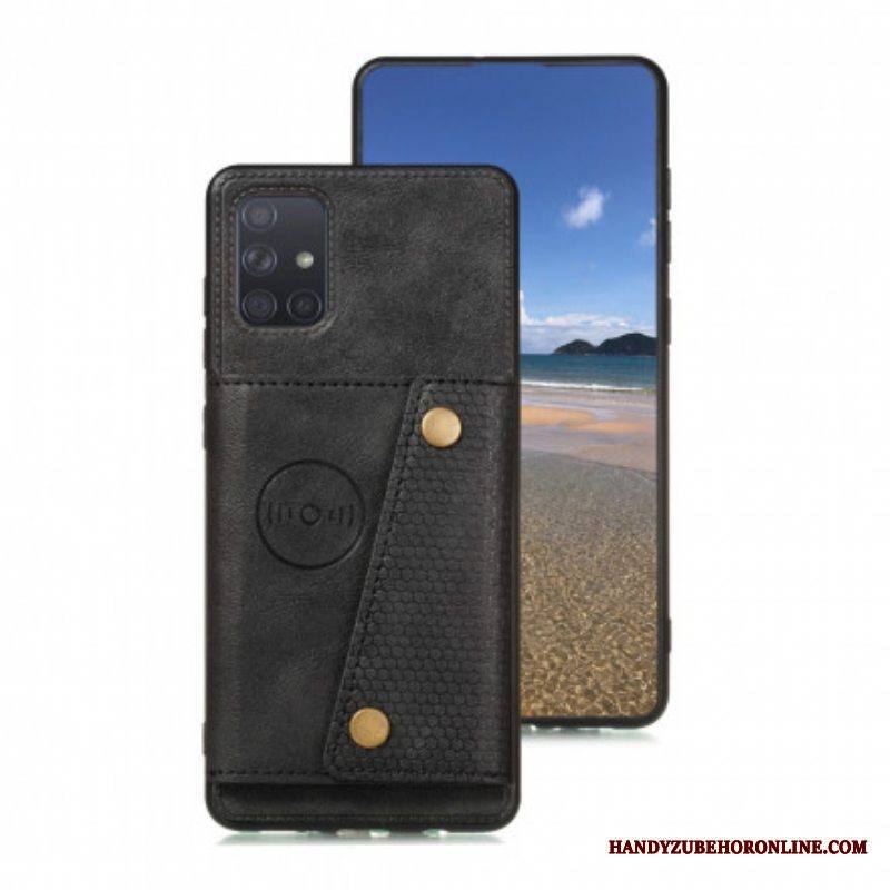 Case Samsung Galaxy A52 4G / A52 5G / A52s 5G Lompakkokuori Nappaa Lompakko