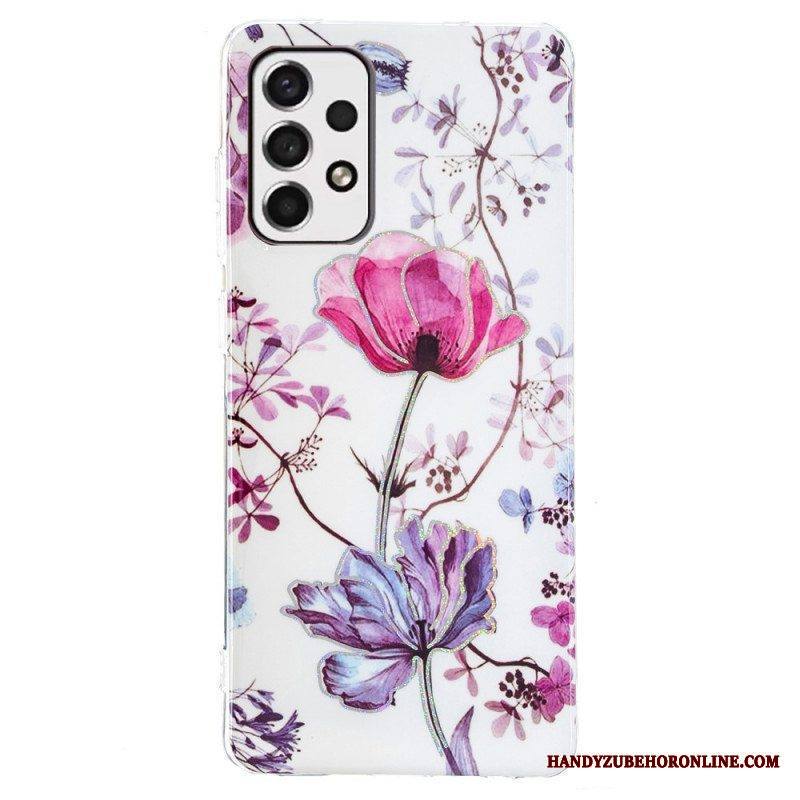 Case Samsung Galaxy A53 5G Marmoroidut Kukat