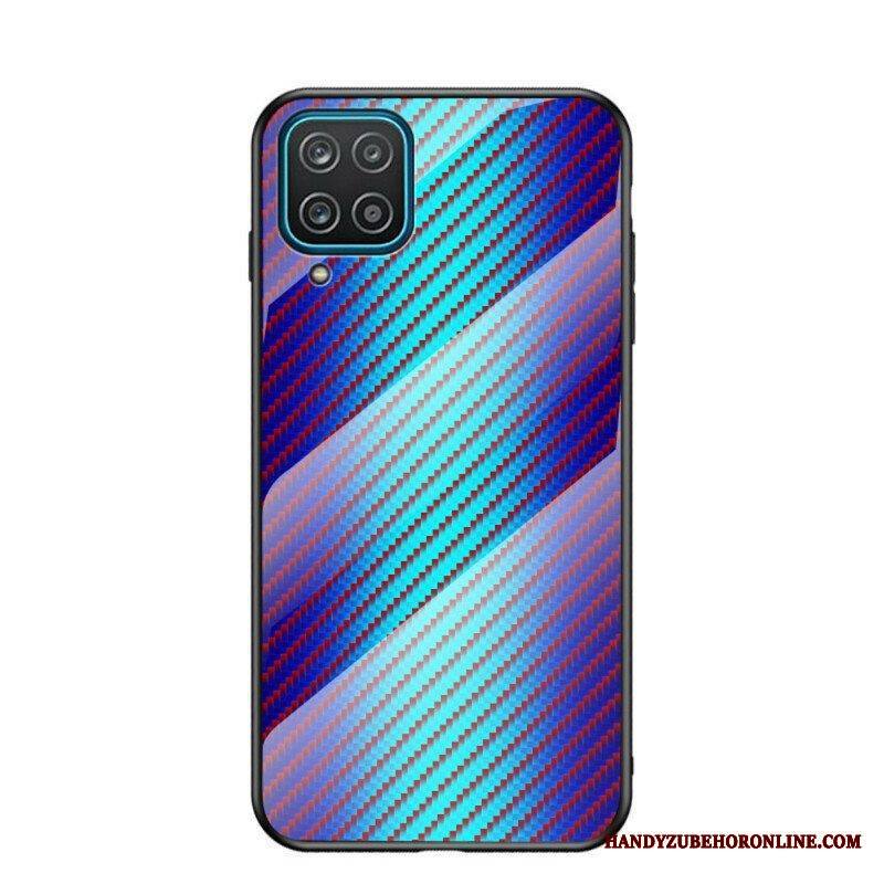 Case Samsung Galaxy M12 / A12 Karkaistua Hiilikuitulasia