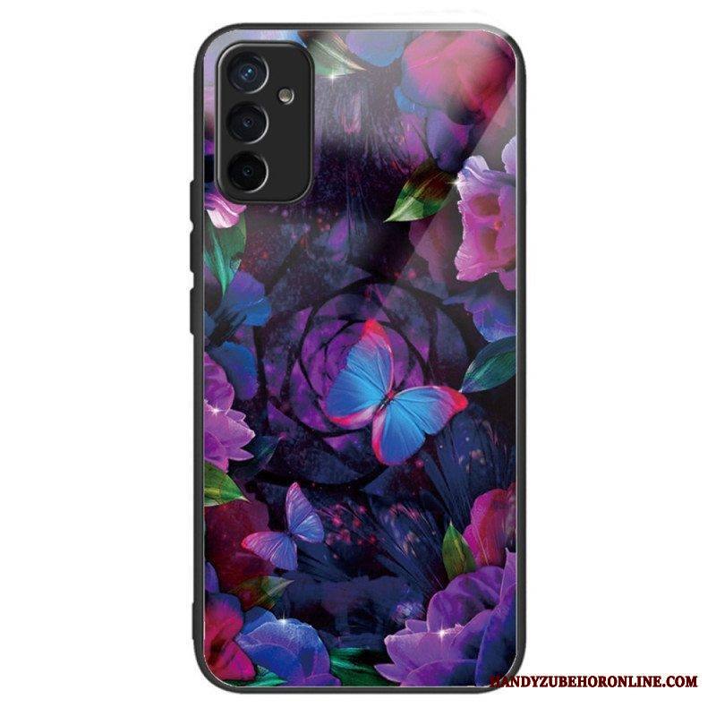 Case Samsung Galaxy M13 Butterflies Variation Karkaistu Lasi