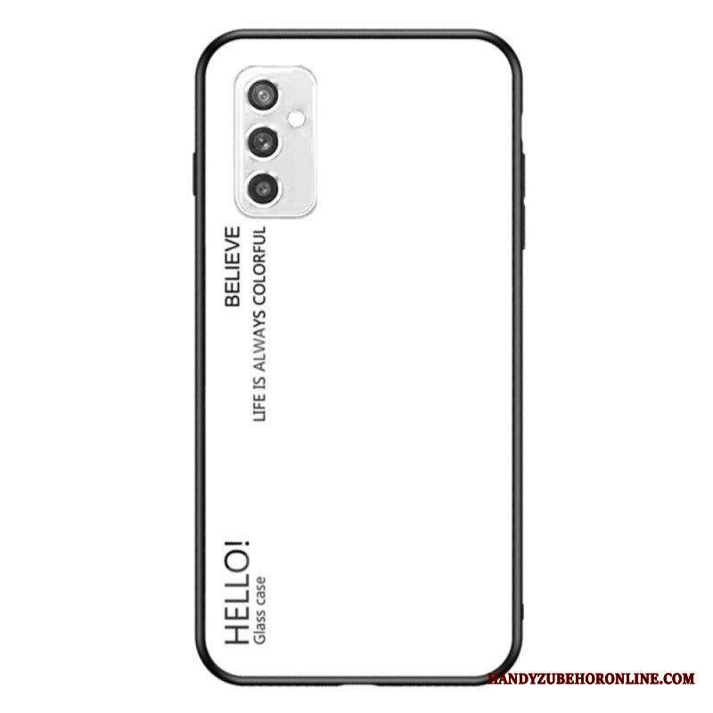 Case Samsung Galaxy M52 5G Karkaistu Lasi Hello