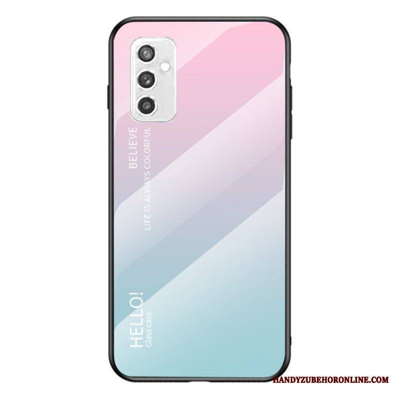 Case Samsung Galaxy M52 5G Karkaistu Lasi Hello