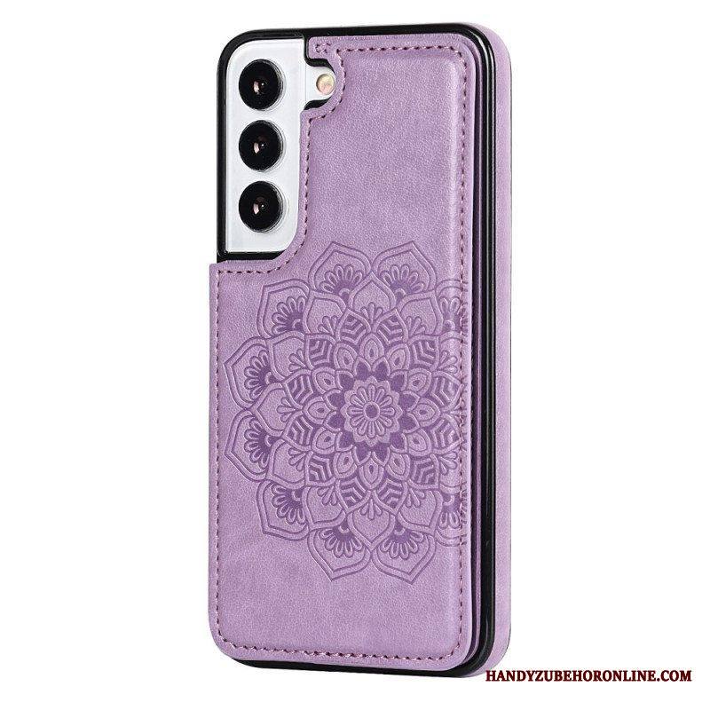 Case Samsung Galaxy S22 5G Mandala Print -korttikotelo