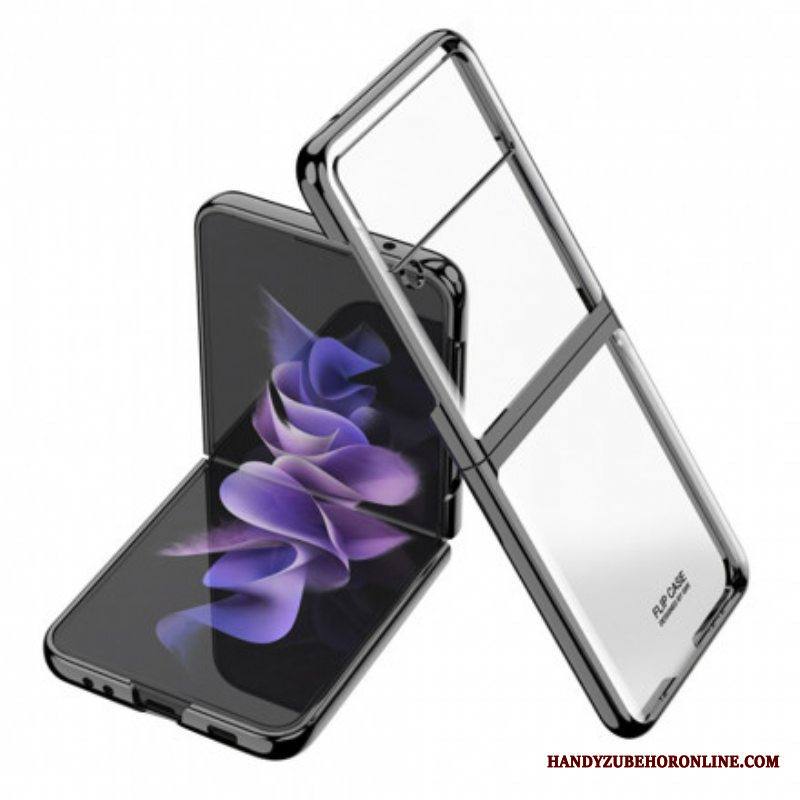 Case Samsung Galaxy Z Flip 3 5G Kotelot Flip Metallistyyliset Reunat