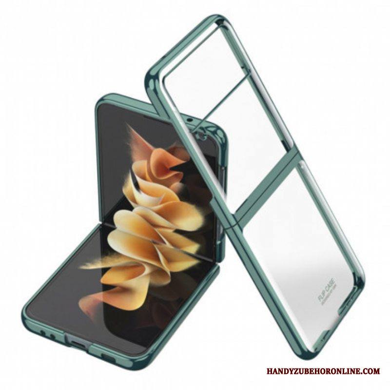 Case Samsung Galaxy Z Flip 3 5G Kotelot Flip Metallistyyliset Reunat