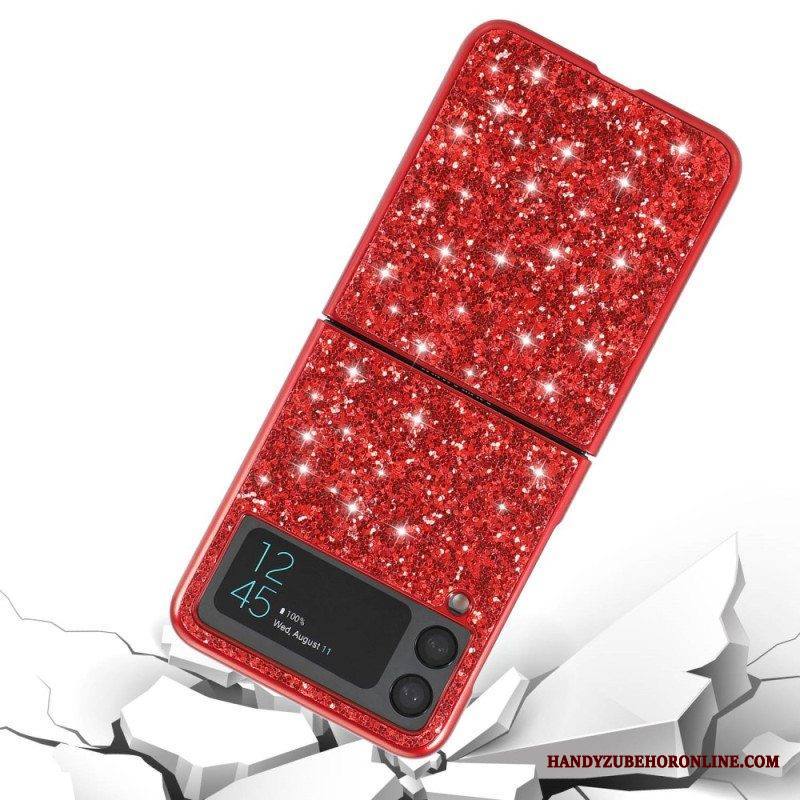 Case Samsung Galaxy Z Flip 4 Kotelot Flip Premium Paljetteja