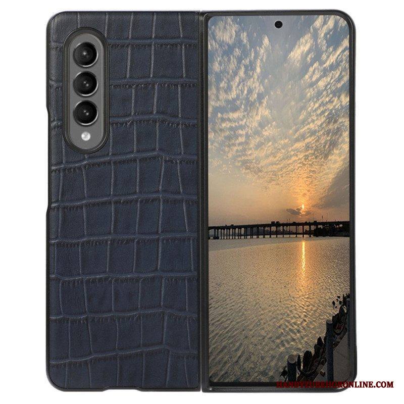 Case Samsung Galaxy Z Fold 4 Aitoa Krokotiilin Nahkaa