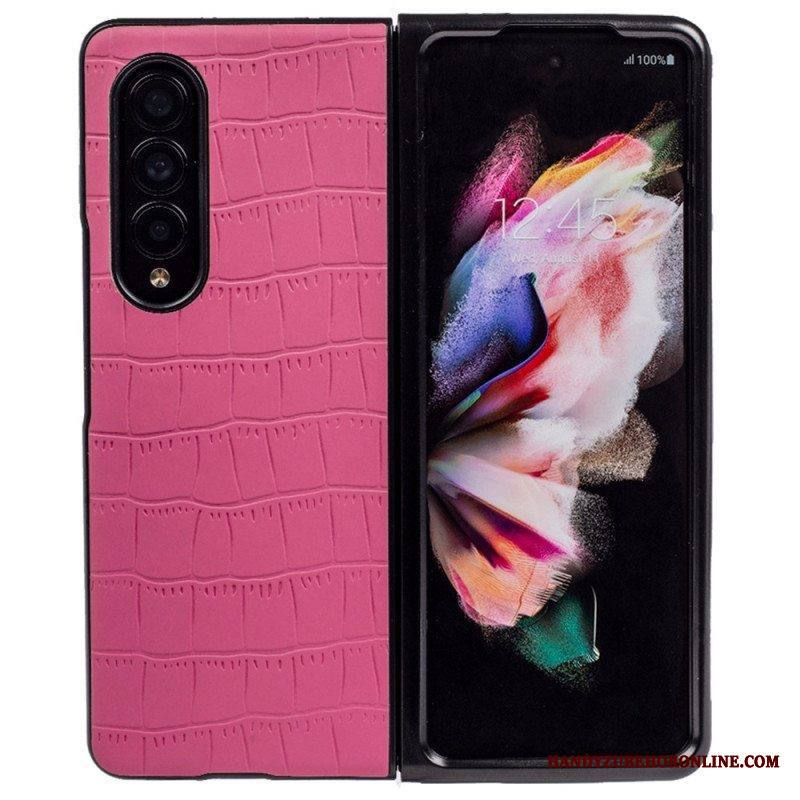 Case Samsung Galaxy Z Fold 4 Kohokuvioitu Krokotiili