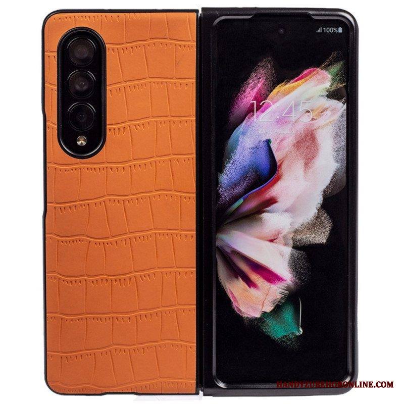 Case Samsung Galaxy Z Fold 4 Kohokuvioitu Krokotiili