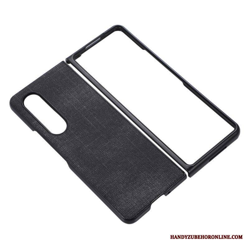 Case Samsung Galaxy Z Fold 4 Kudottu Keinonahka