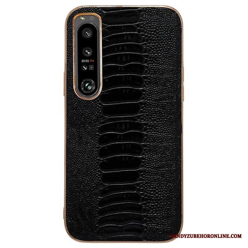 Case Sony Xperia 5 IV Crocodile Style Aitoa Nahkaa