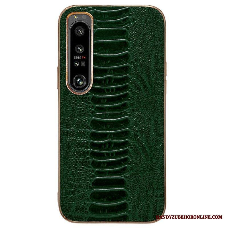 Case Sony Xperia 5 IV Crocodile Style Aitoa Nahkaa