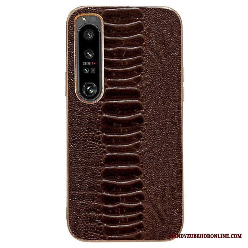 Case Sony Xperia 5 IV Crocodile Style Aitoa Nahkaa