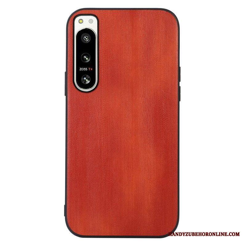 Case Sony Xperia 5 IV Teksturoitu Keinonahka