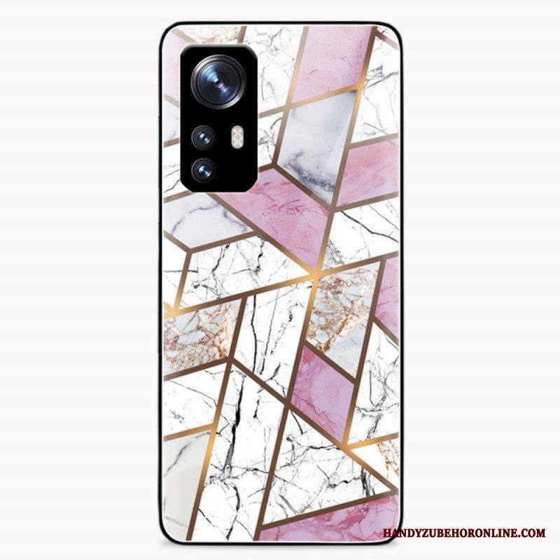 Case Xiaomi 12 / 12X Geometria Marmori Karkaistu Lasi