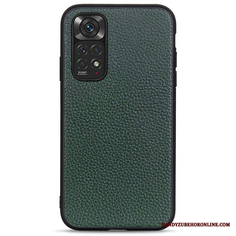 Case Xiaomi Redmi Note 11 / 11S Aitoa Litsi-nahkaa