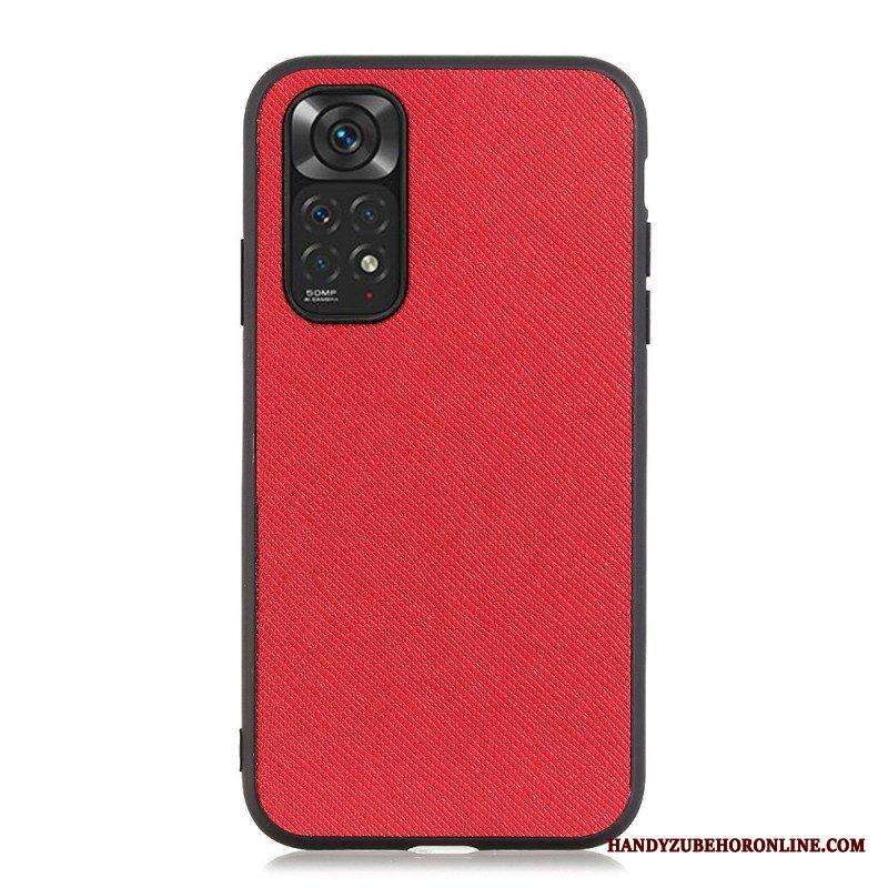 Case Xiaomi Redmi Note 11 / 11S Aitoa Teksturoitua Nahkaa