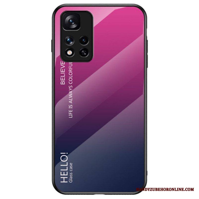 Case Xiaomi Redmi Note 11 Pro Plus 5G Karkaistu Lasi Hello