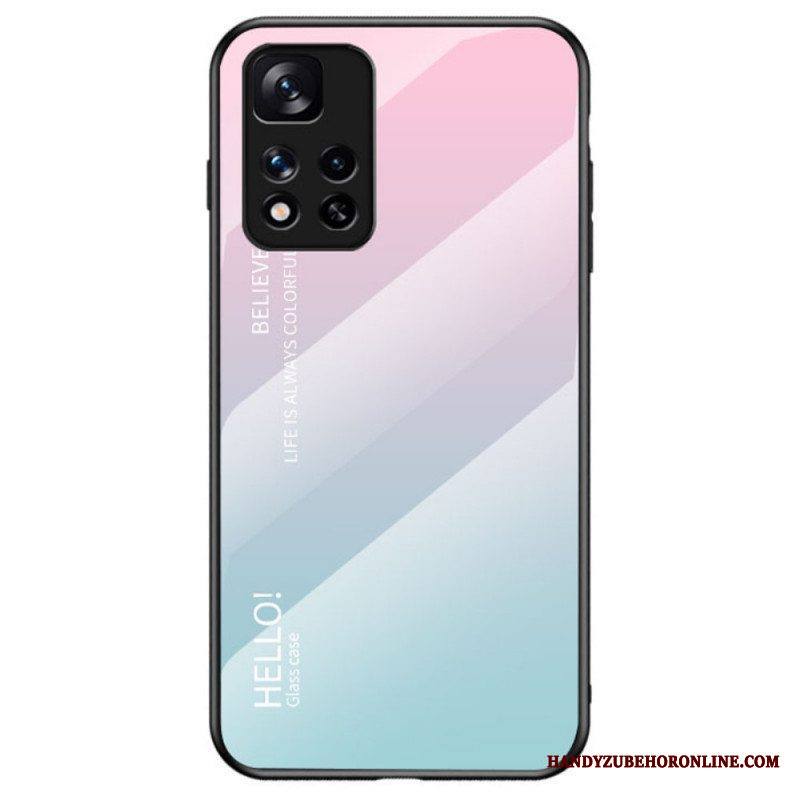 Case Xiaomi Redmi Note 11 Pro Plus 5G Karkaistu Lasi Hello