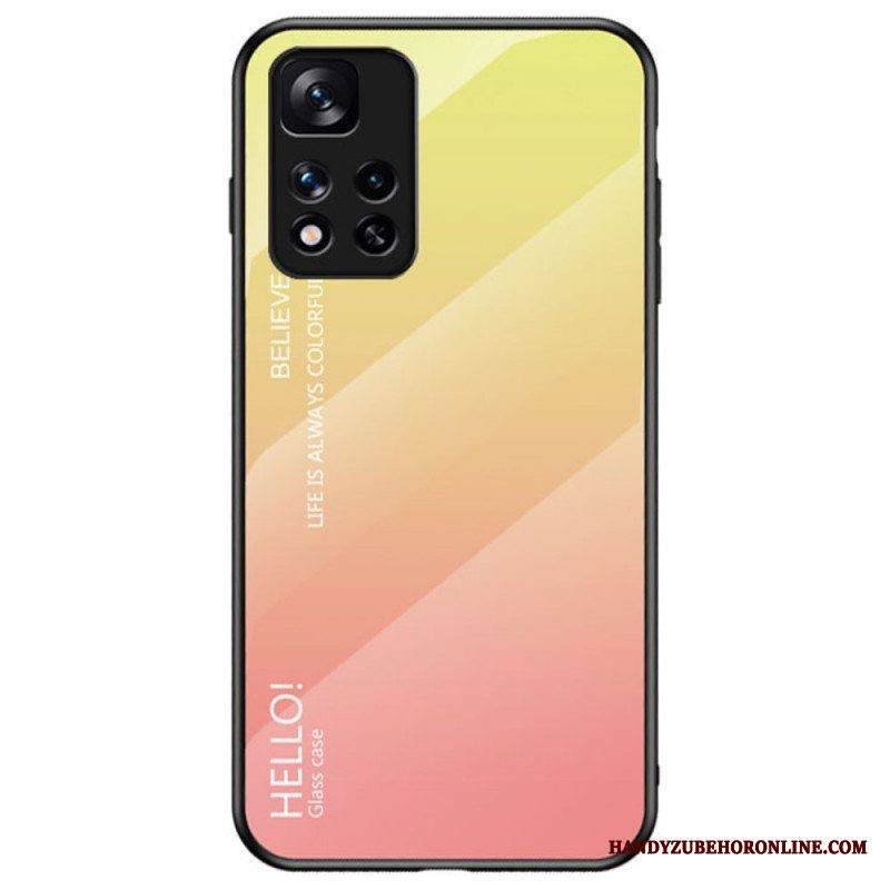 Case Xiaomi Redmi Note 11 Pro Plus 5G Karkaistu Lasi Hello