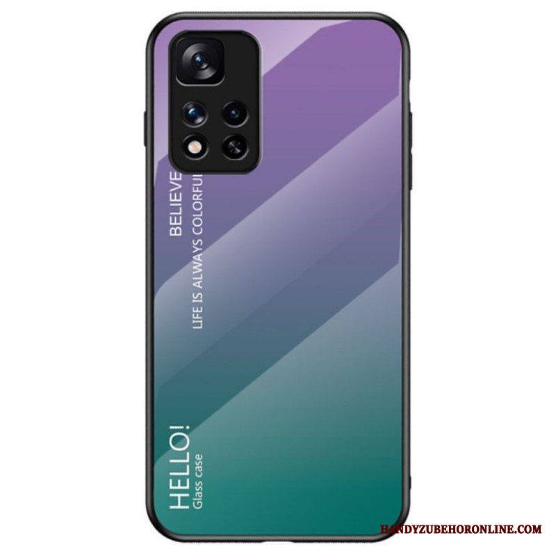 Case Xiaomi Redmi Note 11 Pro Plus 5G Karkaistu Lasi Hello