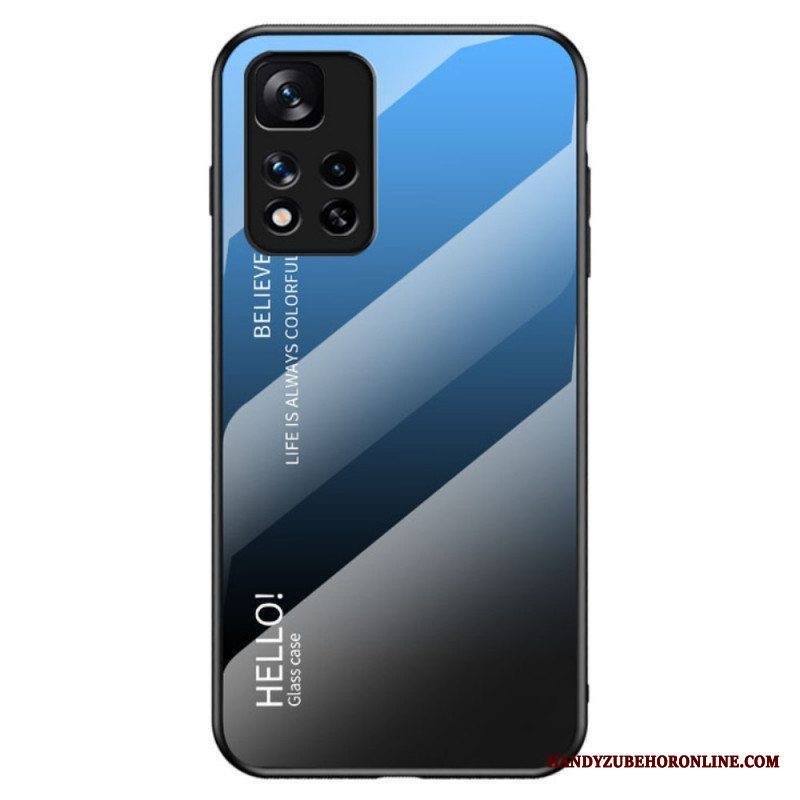 Case Xiaomi Redmi Note 11 Pro Plus 5G Karkaistu Lasi Hello