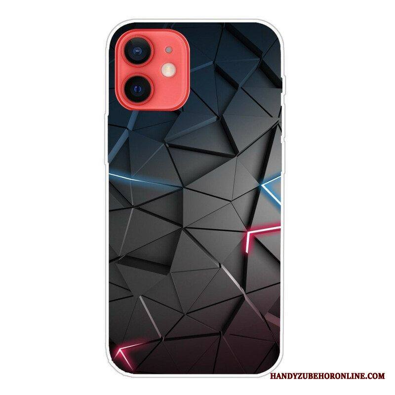 Case iPhone 13 Mini Joustava Geometria