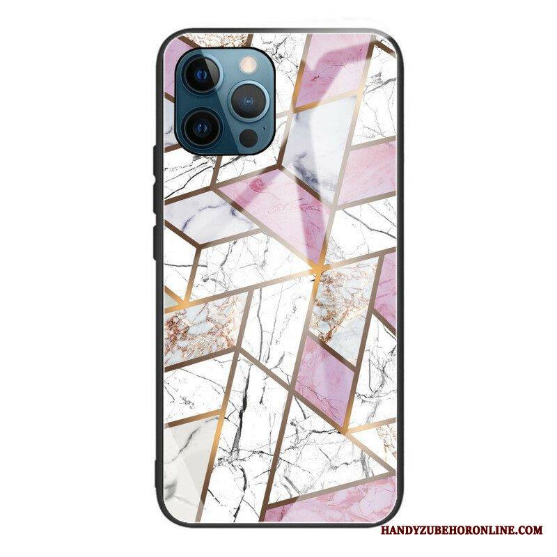 Case iPhone 13 Pro Geometria Marmori Karkaistu Lasi