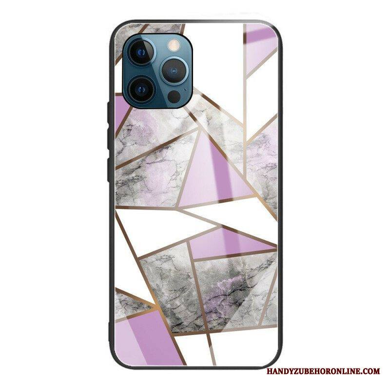 Case iPhone 13 Pro Geometria Marmori Karkaistu Lasi