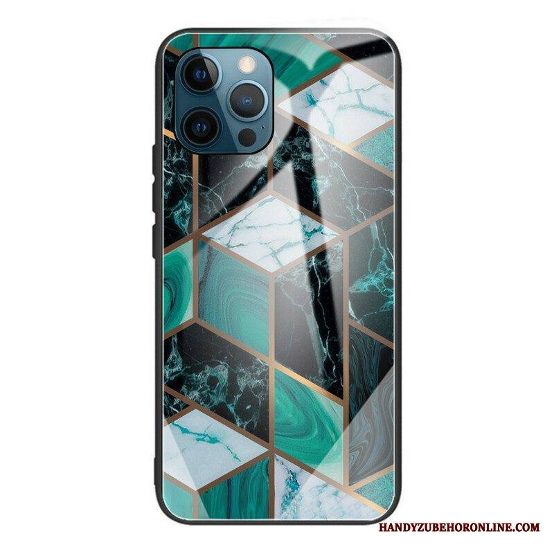 Case iPhone 13 Pro Geometria Marmori Karkaistu Lasi