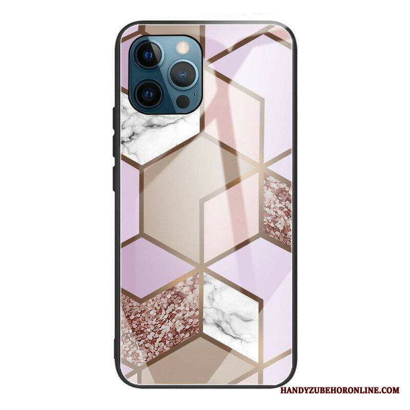 Case iPhone 13 Pro Geometria Marmori Karkaistu Lasi