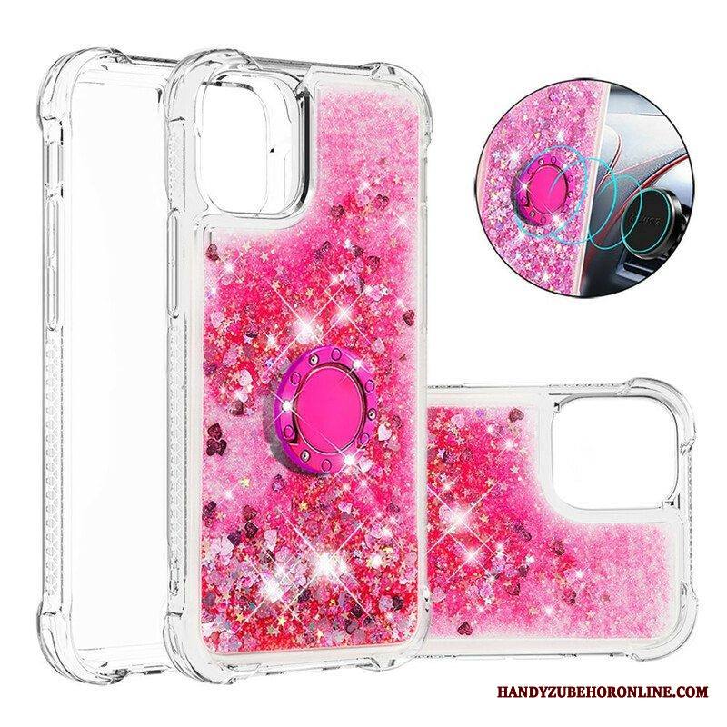 Case iPhone 13 Pro Paljetteja Rengastuella