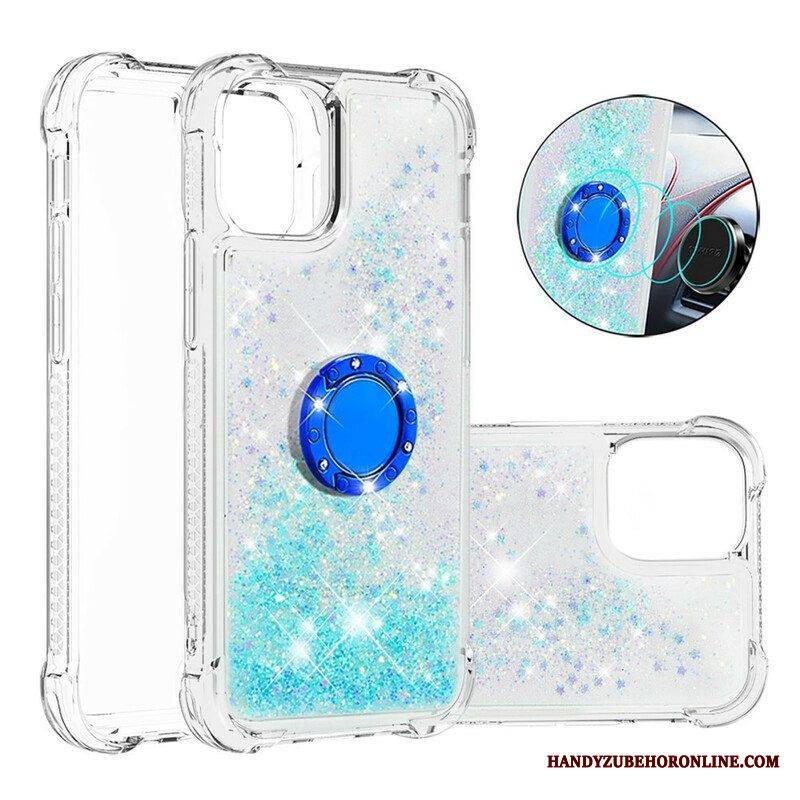 Case iPhone 13 Pro Paljetteja Rengastuella