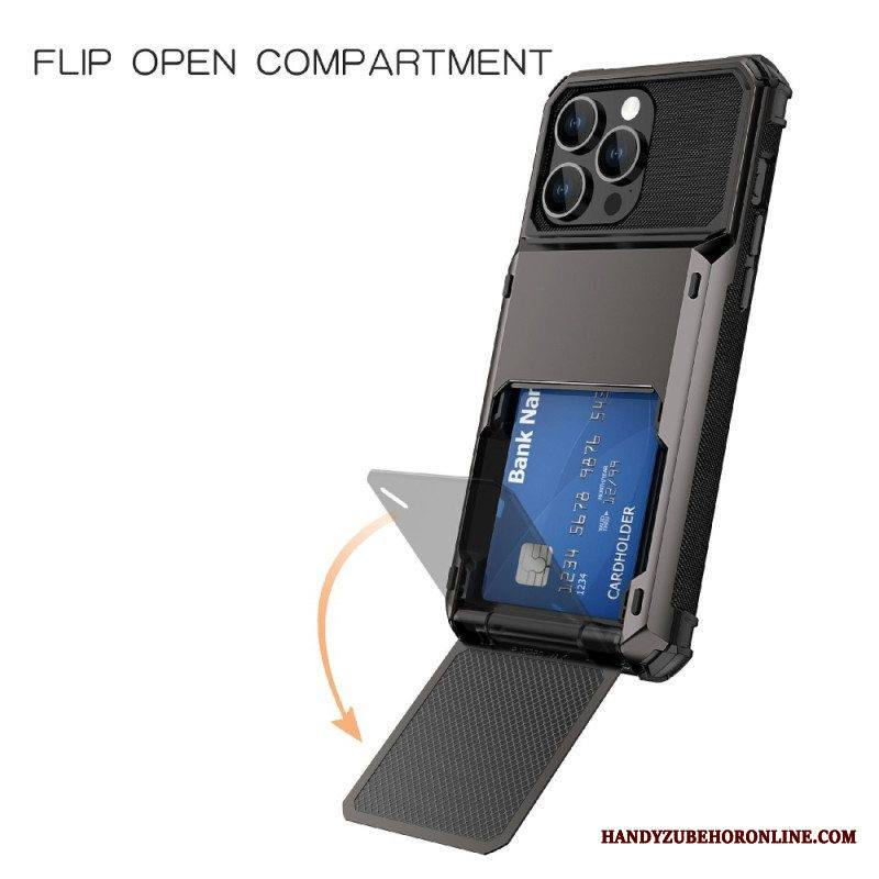 Case iPhone 15 Flip Style -korttipidike