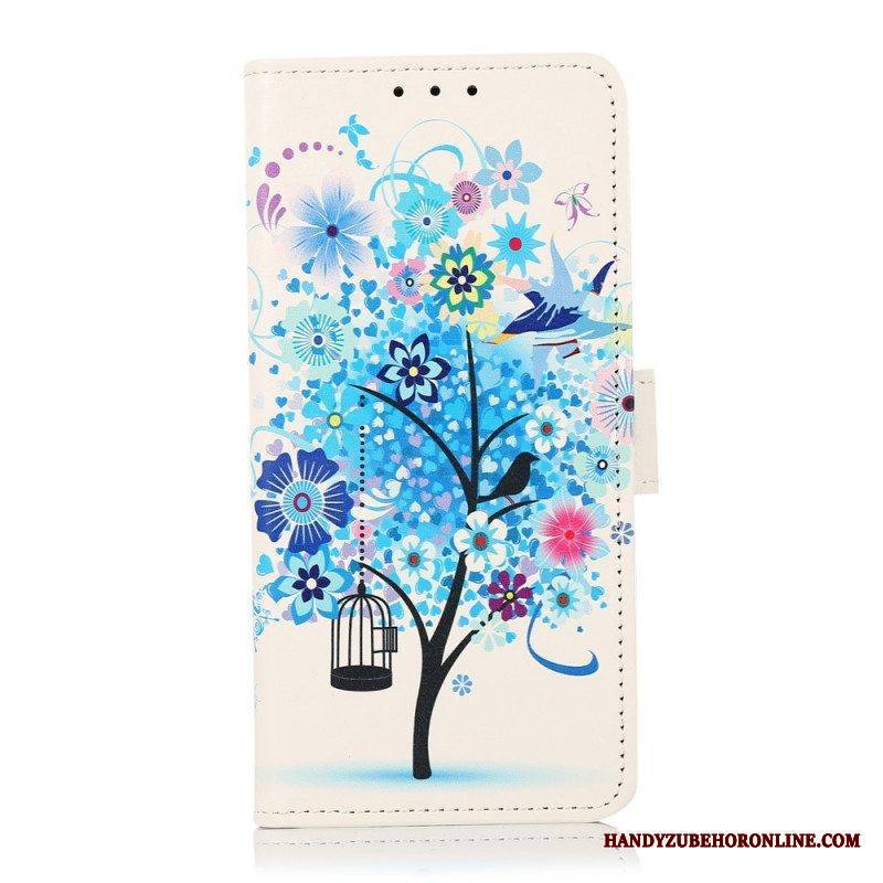 Flip Case Samsung Galaxy A13 5G / A04s Kukkiva Puu