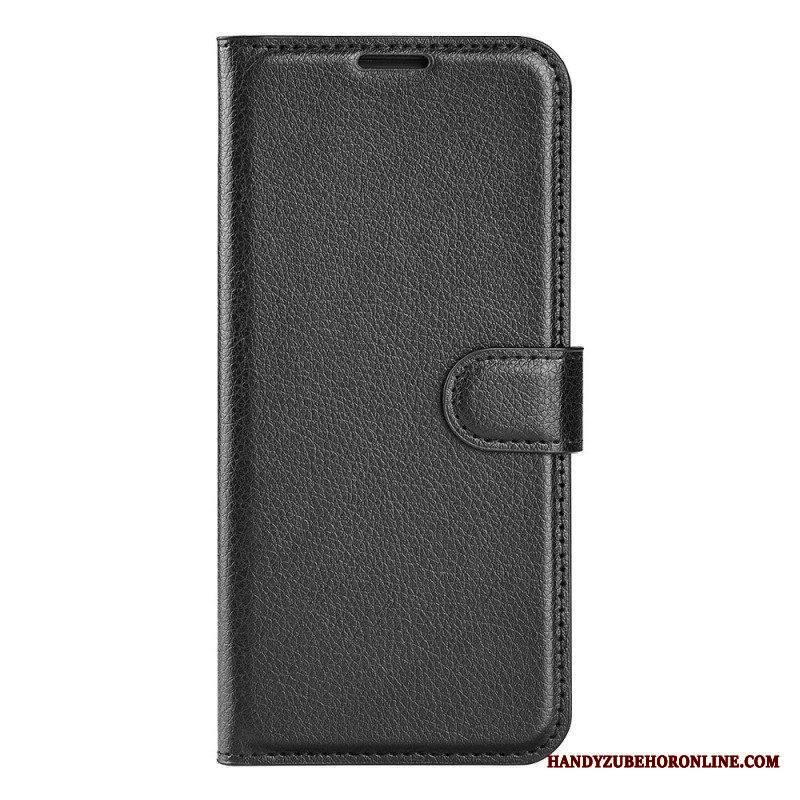 Flip Case Samsung Galaxy A14 / A14 5G Klassinen Keinonahka