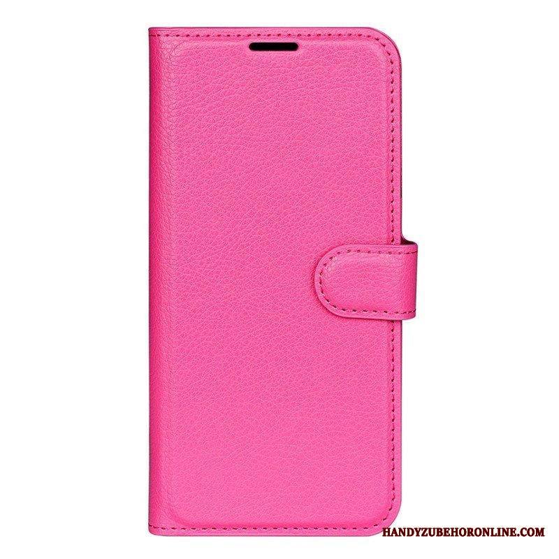 Flip Case Samsung Galaxy A14 / A14 5G Klassinen Keinonahka