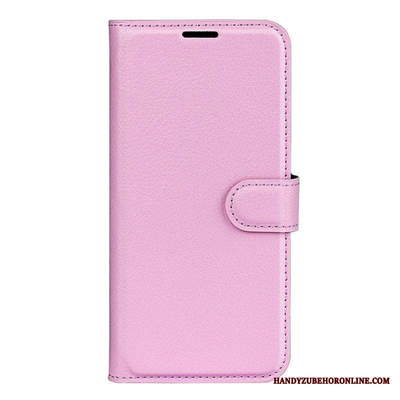 Flip Case Samsung Galaxy A14 / A14 5G Klassinen Keinonahka