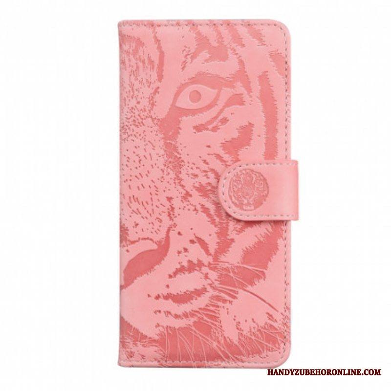 Flip Case Samsung Galaxy A52 4G / A52 5G / A52s 5G Tiger-kasvoprintti