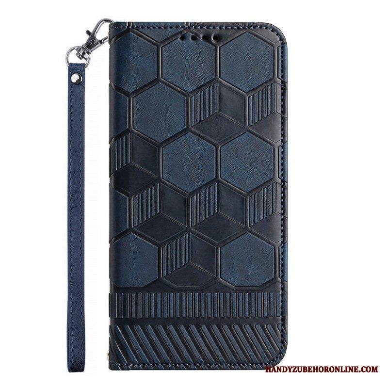 Flip Case Samsung Galaxy A54 5G Jalkapallon Kuvio