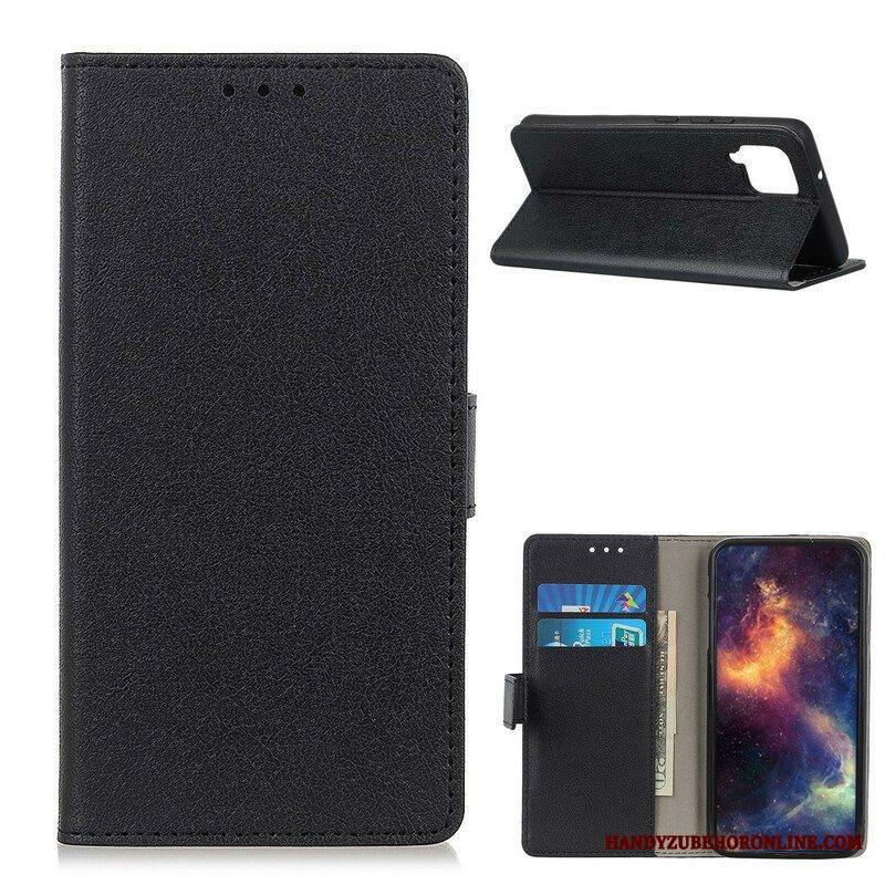 Flip Case Samsung Galaxy M12 / A12 Klassinen Nahkaefekti