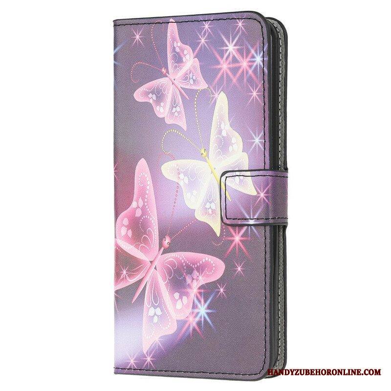 Flip Case Samsung Galaxy M12 / A12 Kuninkaallinen Perhonen